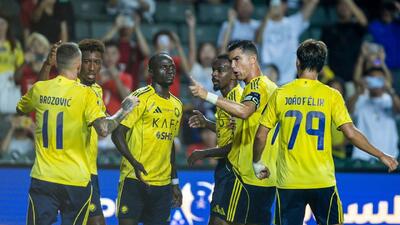 خلاصه بازی النصر 2-1 الاتحاد / بنزما با همکاری رونالدو و فلیکس زمین خورد - پارس فوتبال