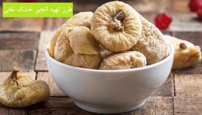 طرز تهیه انجیر خشک نخی در خانه با ماندگاری بالا