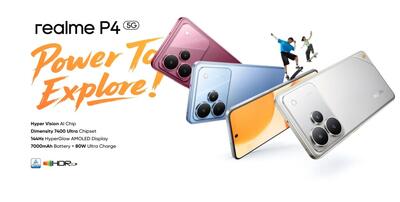 ریلمی P4 5G با باتری غول‌پیکر و صفحه‌نمایش ۱۴۴ هرتزی عرضه شد