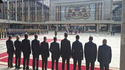 استقبال رسمی رئیس‌جمهور بلاروس از پزشکیان