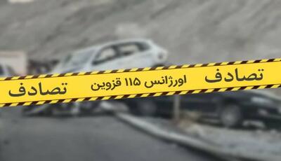 برخورد خودرو پراید با مینی‌‌بوس در الوند ۶ مصدوم داشت