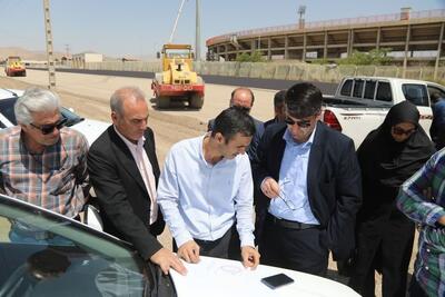 بازدید معاون عمرانی استانداری قزوین از احداث پارکینگ ورزشگاه سردار آزادگان