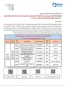 فراخوان واریز وجه فروش فوری ایرانخودرو در هفتمین دوره ثبت نام خودرو ویژه برندگان طرح خودروهای فرسوده