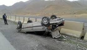 جان‌باختن ۲ نفر بر اثر واژگونی پژو