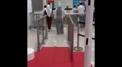 پذیرایی فرودگاه بین‌المللی دبی با هوش مصنوعی و فرش قرمز از مسافران (فیلم)
