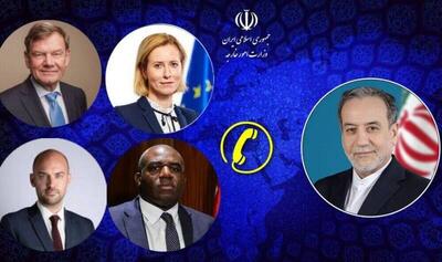 رایزنی عراقچی با وزرای خارجه سه کشور اروپایی