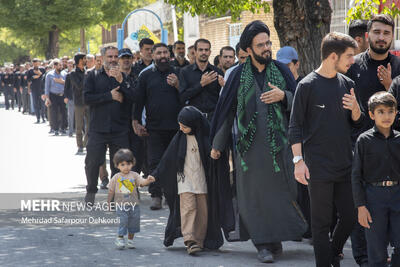 دسته روی و مراسم سوگواری دهه پایانی صفر در شهرکرد