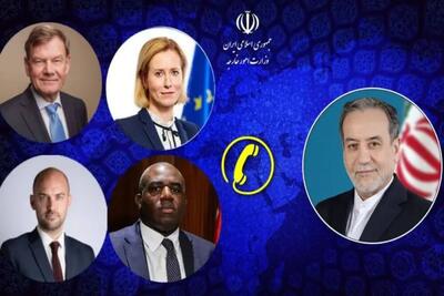 برگزاری گفتگوی تلفنی وزرای خارجه ایران و تروئیکای اروپایی/ رفع تحریم، محور رایزنی عراقچی