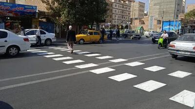 طرح آزمایشی پلیس برای بهبود تابلوهای گذرگاه عابر پیاده در تهران