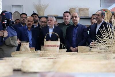 وزیر صنایع دستی از یک کارگاه تولید صنایع دستی در لیالستان بازدید کرد