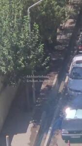 اسراف آب در سازمان پزشکی حج و زیارت خیابان ولیعصر