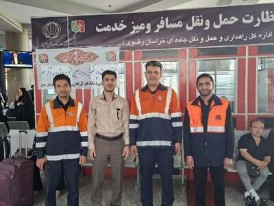 استقرار تیم راهداری کرمان در پایانه مشهد برای بازگشت زائران
