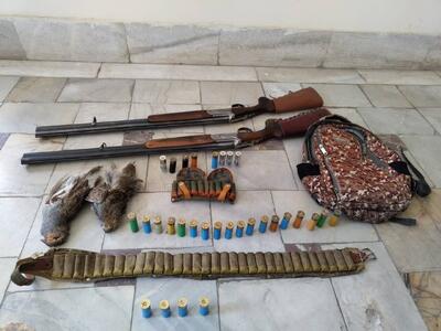 دستگیری شکارچیان متخلف کبک در قروه
