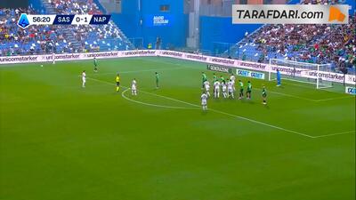 گلزنی از روی ضربه آزاد در اولین بازی رسمی؛ گل کوین دی بروین به ساسولو (ساسولو 0-2 ناپولی) - پارس فوتبال