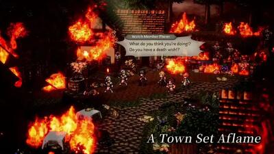 فیلم از تریلر معرفی بازی Octopath Traveler 0
