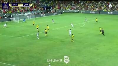  گل دوم النصر مقابل الاهلی عربستان را ببینید + ویدئو