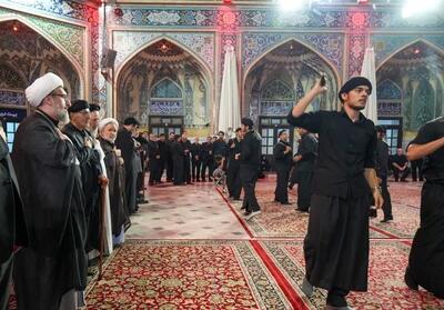 حضور دسته‌جات حسینی تبریز در حرم رضوی به مناسبت 28 صفر- فیلم فیلم استان تسنیم | Tasnim