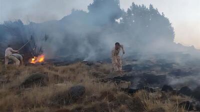 آتش‌سوزی منطقه گلیل خراسان شمالی مهار شد