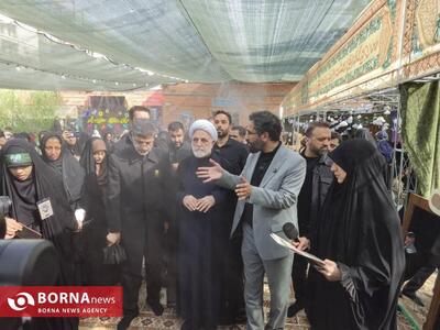 بازدید رئیس قوه قضائیه از موکب دخترانه نجمه خاتون(س) آستان قدس رضوی