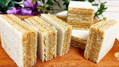 لذت ویفر خانگی ساده و خوشمزه/طرز تهیه ویفر خانگی!