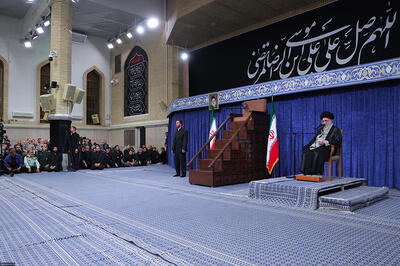 مراسم عزاداری شهادت امام رضا(ع) با حضور مقام معظم رهبری