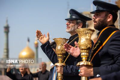 عزاداری خادمان کریمه اهل بیت(ع) در روز شهادت امام رضا(ع)