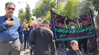 حرکت دسته های عزاداری شهادت امام رضا(ع) در شیراز