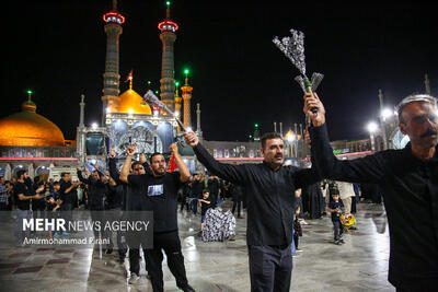 عزاداری شب شهادت امام رضا(ع) در قم