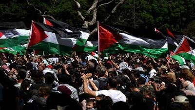 استرالیا صحنه خیزش تاریخی حامیان فلسطین + فیلم