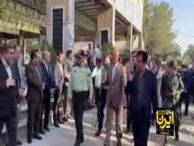 غبارروبی و عطرافشانی مزار شهدای کرمانشاه