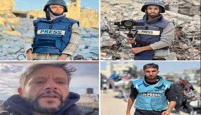 شهادت ۴ خبرنگار در حمله هوایی صهیونیست‌ها به بیمارستان «ناصر» غزه