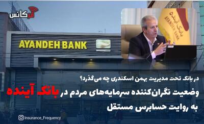 در بانک تحت مدیریت بهمن اسکندری چه می‌گذرد؟ وضعیت نگران‌کننده سرمایه‌های مردم در  بانک آینده  به روایت حسابرس مستقل
