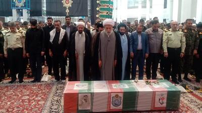 پیکر شهید مدافع امنیت در حرم مطهر شاهچراغ(ع) تشییع شد