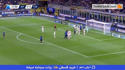 ضربه سر زیبای الساندرو باستونی و گل اول اینتر مقابل تورینو (اینتر 1-0 تورینو) - پارس فوتبال