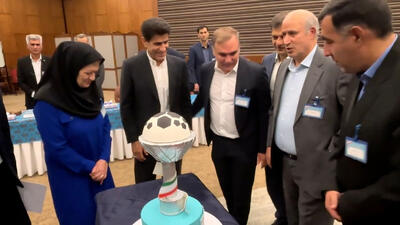 رونمایی از لوگوی جدید هیئت فوتبال استان تهران با حضور مهدی تاج