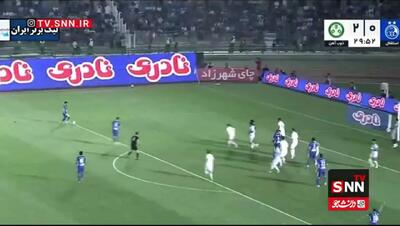 گل اول استقلال به ذوب آهن با سوپر گل کوشکی