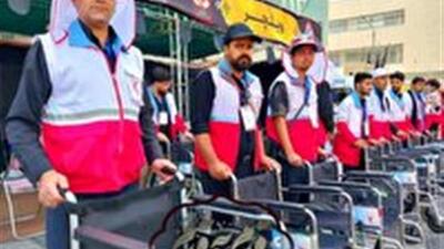 خدمت‌رسانی جوانان هلال‌احمر خراسان جنوبی به بیش از ۱۱ هزار زائر رضوی