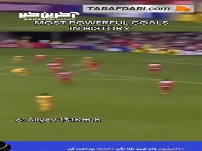 پرسرعت‌ترین شوت‌های منجر به گل در دنیای فوتبال