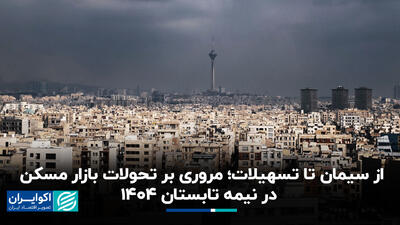 از سیمان تا تسهیلات؛ مروری بر تحولات بازار مسکن در نیمه تابستان ۱۴۰۴