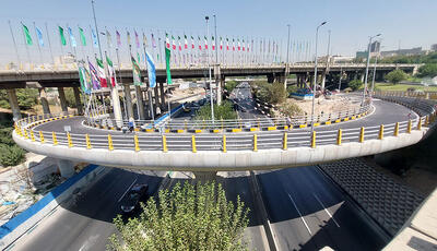 بهره برداری از یک دوربرگردان در بزرگراه مهم پایتخت؛به زودی+ تصاویر