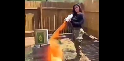 سوزاندن قرآن توسط نامزد انتخابات کنگره آمریکا/ والنتینا گومز: اسلام باید  یک بار برای همیشه  متوقف شود/ ویدئو