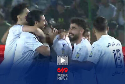 گل اول ذوب آهن به استقلال تهران - پارس فوتبال
