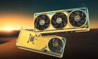 معرفی کارت گرافیک ROG RTX 5080 ایسوس با روکش طلا و قیمت ۱۹۰۰ دلار