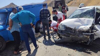 برخورد دو خودرو در شهر رازمیان با ۴ مصدوم