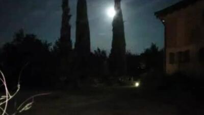 مشاهده یک شهاب سنگ بر فراز ایتالیا
