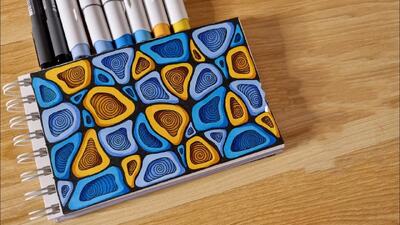 با این ایده نقاشی ساده Zendoodle برای مبتدیان، ذهن خود را آرام کنید!