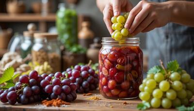 طرز تهیه ترشی انگور به سبک ترکی