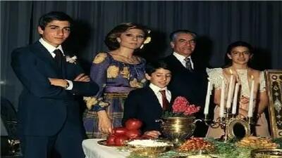 عکس ندیده از سفره هفت‌سین فرح پهلوی پس از مرگ شاه