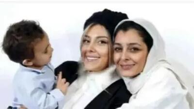 کیک بامزه تعیین جنسیت خواهرزاده ساره بیات؛ جشن خانوادگی رضا قوچان‌نژاد در غرب اروپا