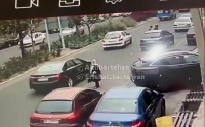 ببینید / سرقت وحشیانه گردنبند از یک خانم در بلوار دریا سعادت‌آباد تهران